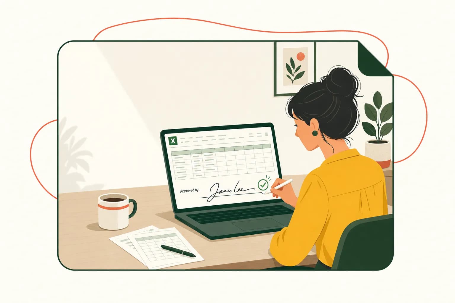 How to Add a Signature in Excel