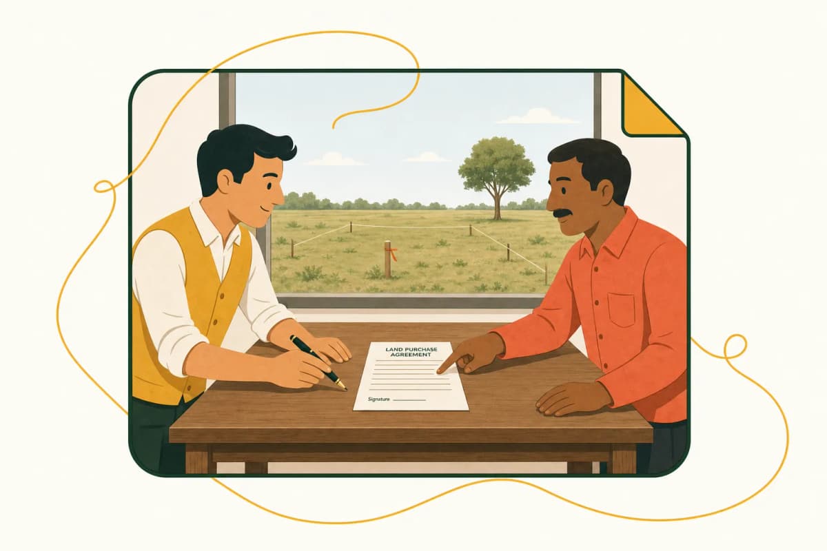 Free Simple Land Purchase Agreement Template