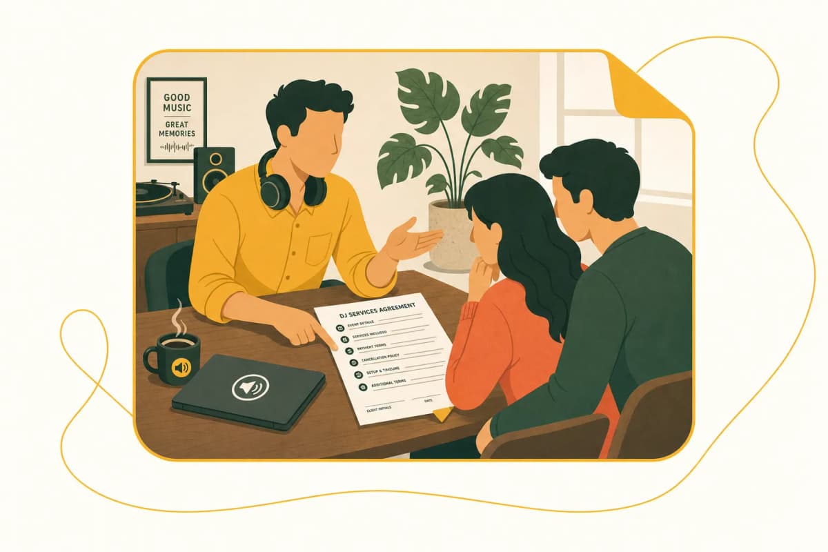 Free Wedding DJ Contract Template